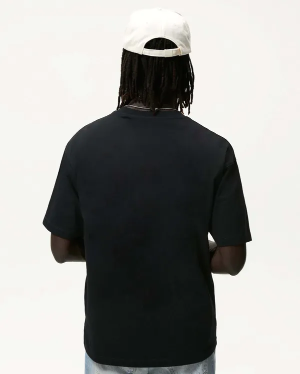 Black_Cotton_Blend_Round_Neck_Half_Sleeve_t-shirt_for_Men