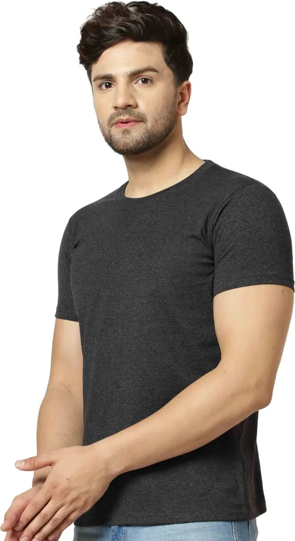 Grey_Cotton_Blend_Round_Neck_Half_Sleeve_t-shirt_for_Men