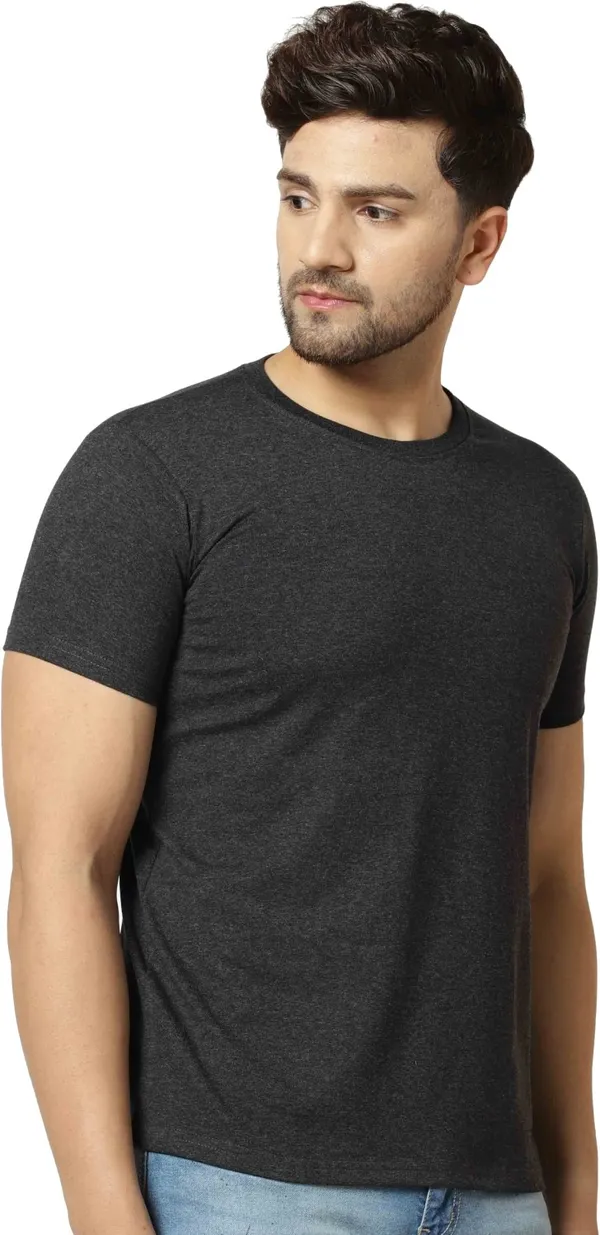 Grey_Cotton_Blend_Round_Neck_Half_Sleeve_t-shirt_for_Men