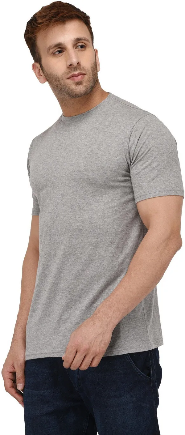 Grey_Cotton_Blend_Round_Neck_Half_Sleeve_t-shirt_for_Men