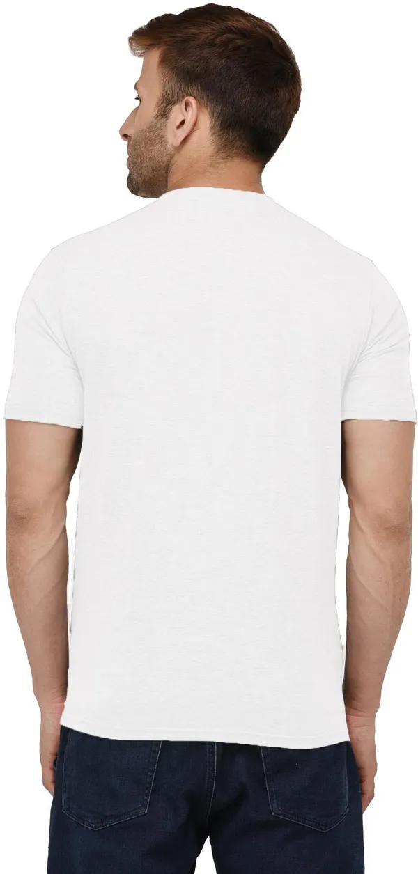 White_Cotton_Blend_Round_Neck_Half_Sleeve_t-shirt_for_Men