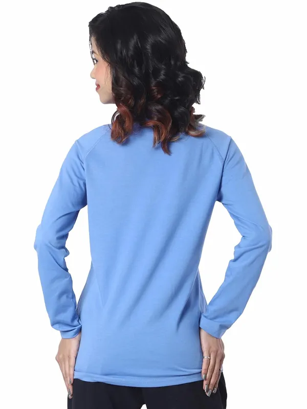 Blue_Cotton_Blend_T-Shirt