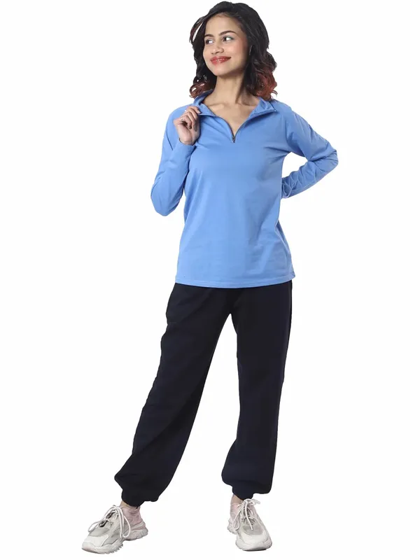 Blue_Cotton_Blend_T-Shirt