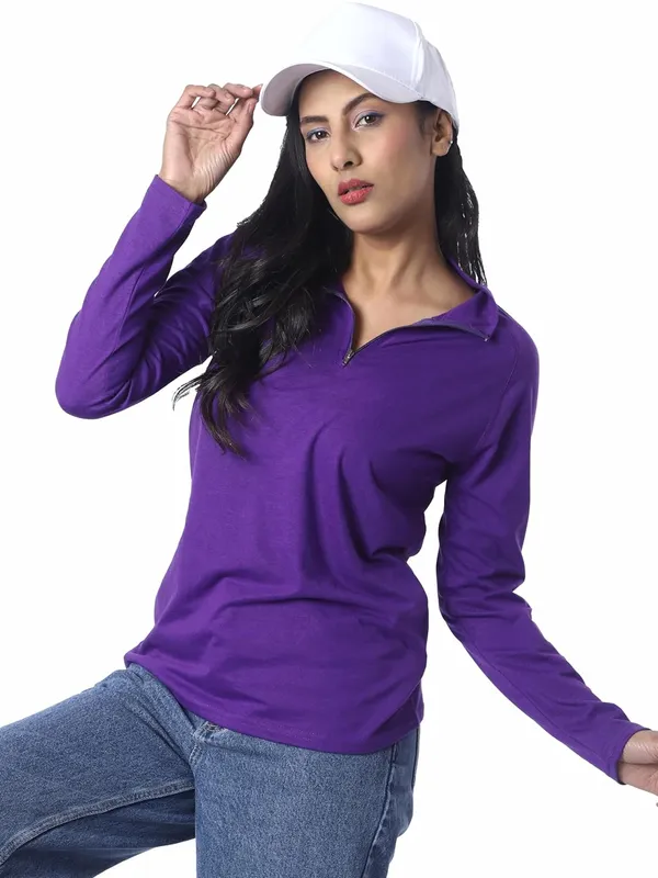 Purple_Cotton_Blend_T-Shirt