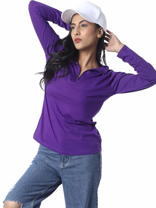Purple_Cotton_Blend_T-Shirt