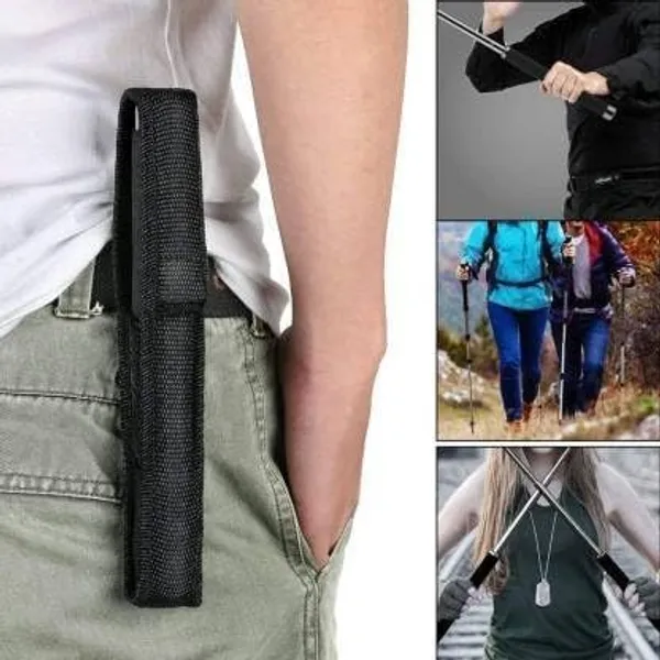 Personal_Stick_Safety_for_Men_and_Women_with_Nylon_Bag_Cover_Professional_Multitool_Comfortable_Grip_Foldable_Stick_(Silver_Black)