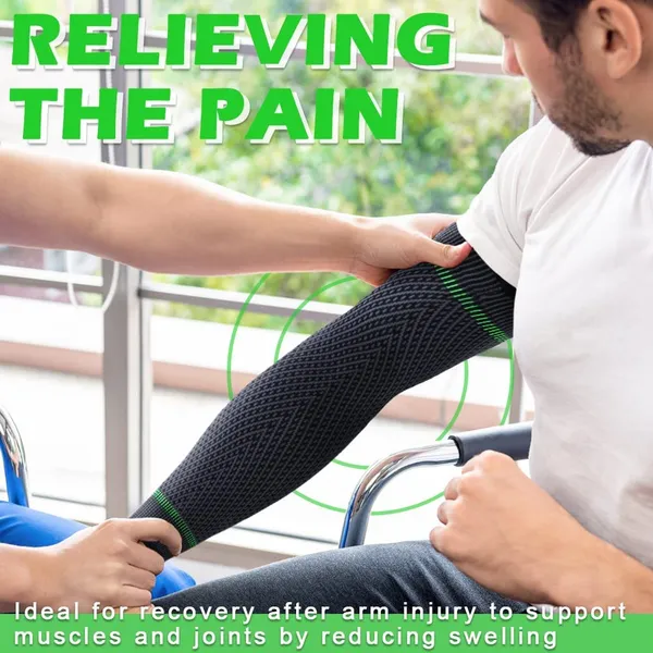 Elbow_Support_for_Men-_Pair_of_3D_Knitted_Elbow_Brace_for_Gym,_Workout_and_Pain_Relief_|_Extra_Long_Braces_Elbow_Sleeve_for_Working_Out,_Joint_Pain_(Green-Black)