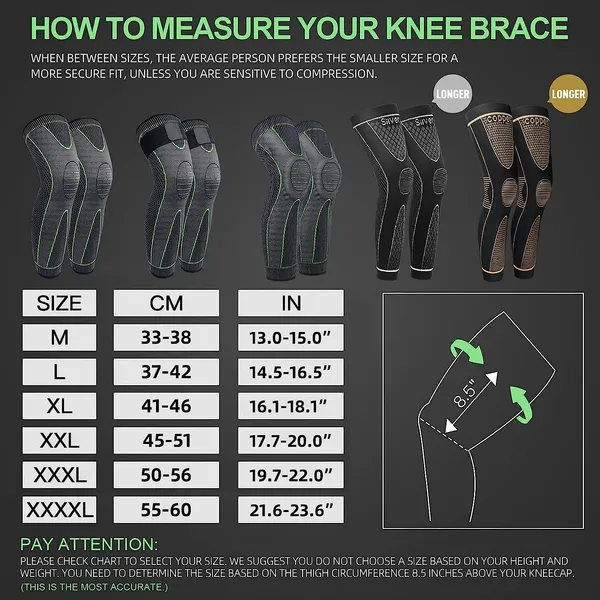 Pack_of_2_Knee_Support_for_Men-_3D_Knitted_Knee_Brace_for_Gym,_Workout_and_Pain_Relief_|_Extra_Long_Braces_Knee_Sleeve_for_Working_Out,_Joint_Pain_(S,_Green-Black)_(L,_Green-Black)
