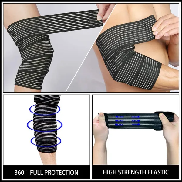 _Knee_Support_For_Men_Elastic_Calf_Knee_Compression_Bandage_Wraps_Support_For_Ankle_Wrist_Thigh,Reduce_Muscle_Swelling_And_Sprains,Pain_Relief,Shin_Splints_Guard_For_Sports_Gym,_Free_Size