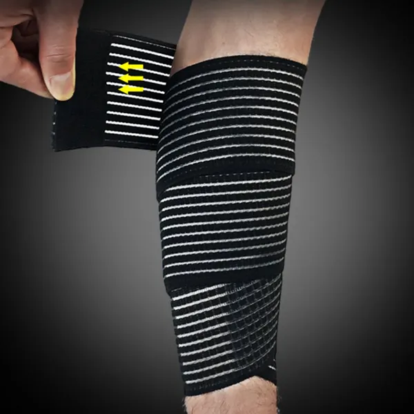 (Pack_of_2)_Extra_Long_Elastic_Compression_Knee_Brace_Wrap_for_patellar_Tendon_Support_Strap_for_Plantar_Ligaments,_Joint_Pain,_Swelling_Sprains,_Squat,_Basketball,_Running,_Tennis