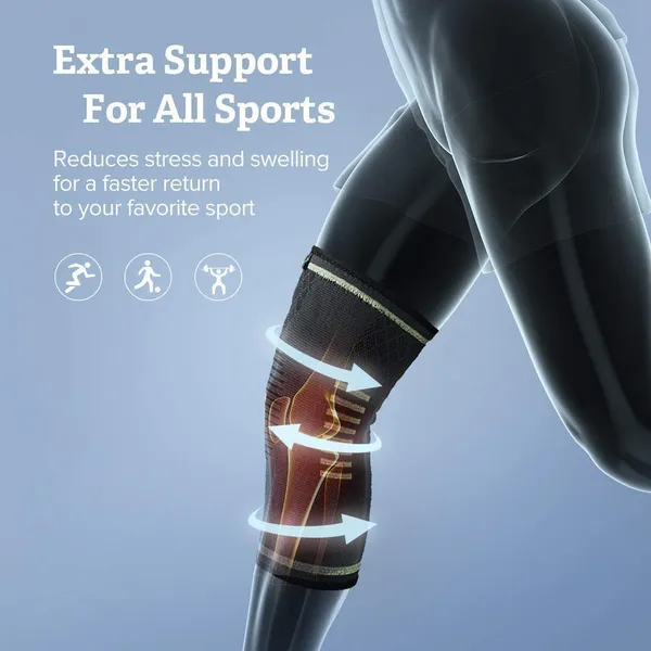 (Pack_of_2)_Knee_Support_for_Men_(1Pair)Ortho_Knee_Cap_Women_|_Knee_Sleeves_for_Running_Jogging_Gym_Squats_|_4_Way_Compression_Knee_Sleeves_|_Sleeves_for_Sports_Arthritis_Pain_(Grey_Black,_L)