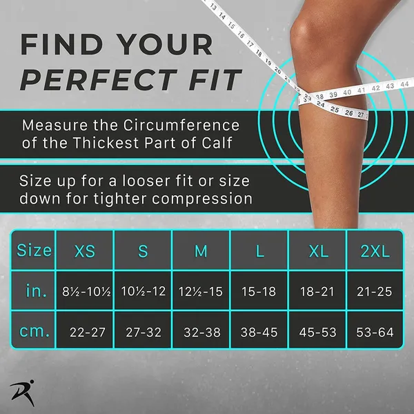 _Calf_support_for_Men_&_Women_|_Shin_Support_for_Calf_pain_Relief_|_Breathable_Calf_Support_Thin_and_Durable_|_Calf_Support_for_All_Sports_Activities_(Blue,_L)
