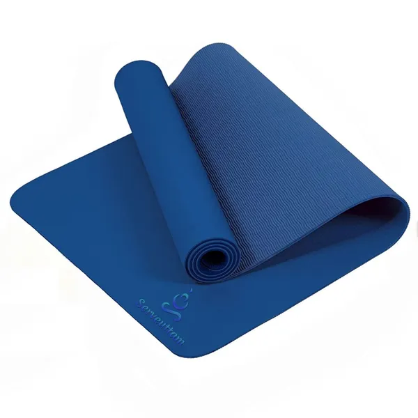 ️_Yoga_mat_for_exercise_at_home_-_6mm_Thick_Eco_Friendly_Made_of_TPE_Yoga_Mats_|_Gym_Mat_Easy_to_Fold_and_Clean_|_Yoga_Mat_Suitable_for_Women_and_Men_(6mm_x_60cm_x_183cm,_Blue)_(6mm,_Blue)