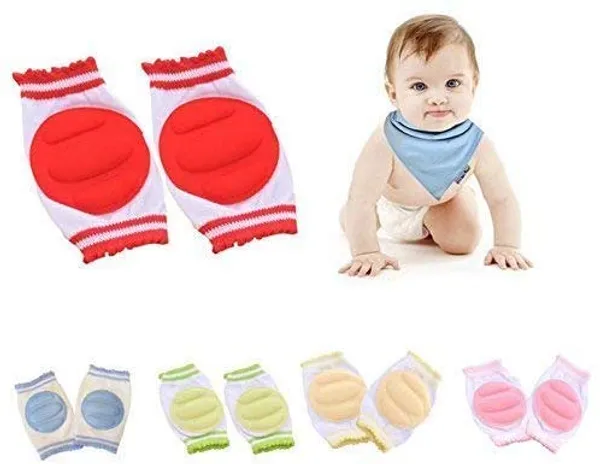 _Baby_Knee_Pads_Toddler_Safety_Crawling_Elbow_Protector_Infant_Kids_Cute_Cushion_(1Pair,_Grey)_Pink_Baby_Knee_Pads_(plain)