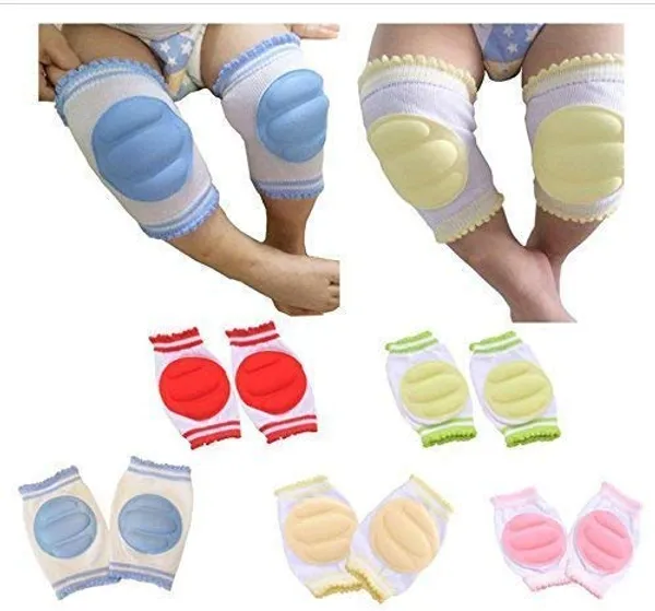 _Baby_Knee_Pads_Toddler_Safety_Crawling_Elbow_Protector_Infant_Kids_Cute_Cushion_(1Pair,_Grey)_Pink_Baby_Knee_Pads_(plain)