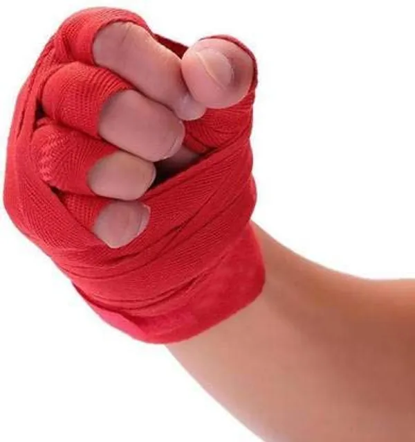 Boxing_Hand_Wrap_Boxing_Mexican_Stretch/Handwraps/Spandex_Bands/Hand_Bandage/Protectors/Muay_Thai/MMA/Kick_Boxing/Cross_Fit/Aerobics/_(Free_Size)_(Red)