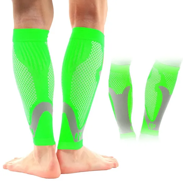 _Calf_support_for_Men_&_Women_|_Shin_Support_for_Calf_pain_Relief_|_Breathable_Calf_Support_Thin_and_Durable_|_Calf_Support_for_All_Sports_Activites_(M,_Green)