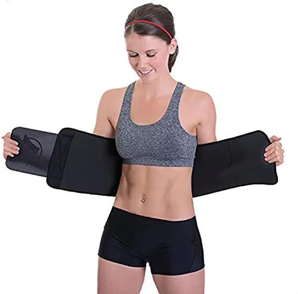 Sweat_Slim_Belt_for_Women_Fat_Burner_-_Durable_Waist_Belt_for_Weight_Loss_Men_and_Women_|_Tummy_Trimer_Belt_for_Belly_Fat_Burning|_Long_and_Thick_Sweat_Belt_(Black)