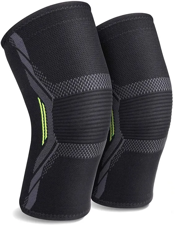 Knee_Support_for_Men_(1Pair)Ortho_Knee_Cap_Women_|_Knee_Sleeves_for_Running_Jogging_Gym_Squats_|_4_Way_Compression_Knee_Sleeves_|_Sleeves_for_Sports_Arthritis_Pain_(Green_and_Black,_L)