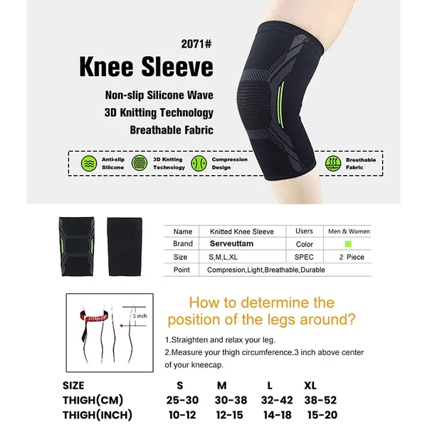 Knee_Support_for_Men_(1Pair)Ortho_Knee_Cap_Women_|_Knee_Sleeves_for_Running_Jogging_Gym_Squats_|_4_Way_Compression_Knee_Sleeves_|_Sleeves_for_Sports_Arthritis_Pain_(Green_and_Black,_L)
