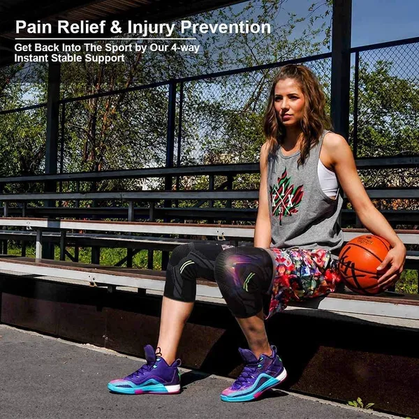 Knee_Support_for_Men_(1Pair)Ortho_Knee_Cap_Women_|_Knee_Sleeves_for_Running_Jogging_Gym_Squats_|_4_Way_Compression_Knee_Sleeves_|_Sleeves_for_Sports_Arthritis_Pain_(Green_and_Black,_L)