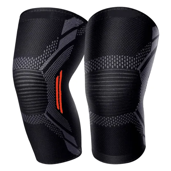 Knee_Support_for_Men_(1Pair)Ortho_Knee_Cap_Women_|_Knee_Sleeves_for_Running_Jogging_Gym_Squats_|_4_Way_Compression_Knee_Sleeves_|_Sleeves_for_Sports_Arthritis_Pain_(Red_and_Black,_L)