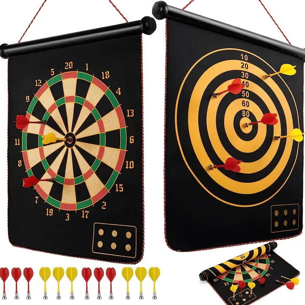 Magnetic_Dart_Board_Game_for_Kids_-_12_Pc_Darts_Magnetic_Dart_and_Mat_|_Outdoor_Indoor_Party_Games_for_Adults_|_Double_Faced_(Board_with_12Pc_Dart)