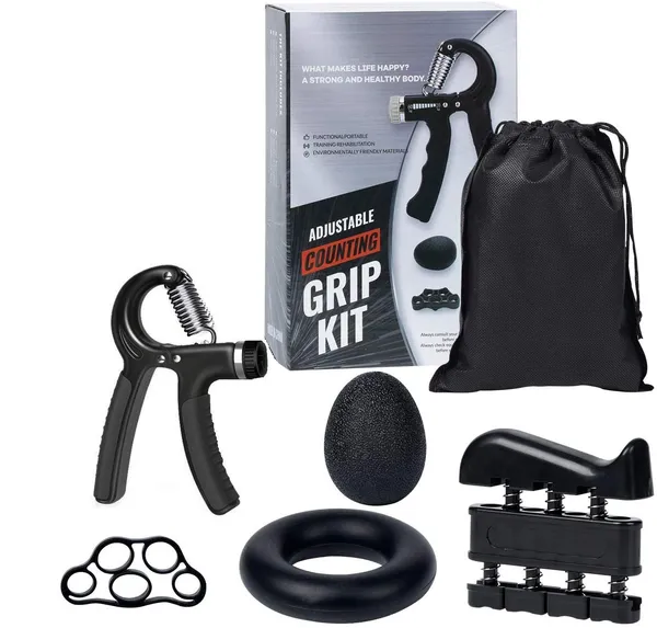 _Hand_Grip_Strengthener,_Strength_Trainer_with_Finger_Exerciser,_Forearm_Workout,_Finger_Stretcher,_Stress_Relief_Ball_(Combo_Hand_Grip)_(Multicolour)