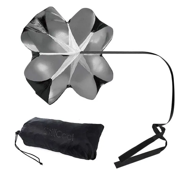 Nylon_Single_Medium_Training_Chute_(142.2_Cm),_Black