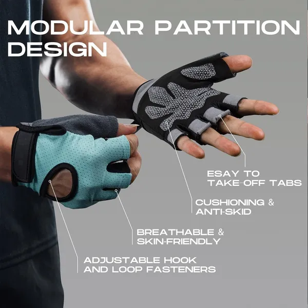 Gym_Gloves_for_Men_and_Women_Workout_-_Weight_Lifting_Workout_Gloves_|_Provided_Full_Protection_to_Palm_Breathable_|_Silicon_Padded_Gloves_Microfiber_and_Terry_Cloth_(Ash_Blue)