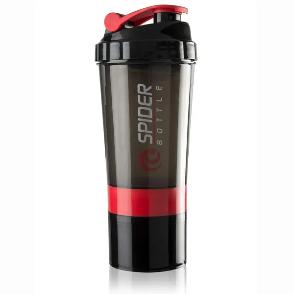 Gym_Protein_Shaker_Bottle_for_Supplements_(750mL)_-_Spider_Shaker_Bottle_with_2_Extra_Compartments_for_Supplements_Storage_|_BPA_Free_Bottle_with_Leak_Proof_Design_(Red)