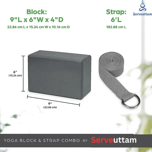 _Yoga_Blocks_with_Belt_-_EVA_Foam_Block_with_Cotton_Belt_|_Yoga_Block_with_Strap,_Pilates_&_Yoga_Props_to_Help_Extend_&_Deepen_Stretches,_Yoga_Kit_for_Stability_(Black)