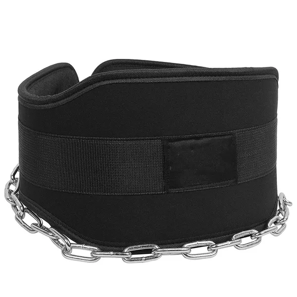 _Commercial_Jumping_Belt_with_Chain_Reinforced_Steel_Chain,_Waterproof_Foam_core,_Double_Stitching,_Black,_Maximize_Your_Weightlifting_and_Bodybuilding_Workouts.