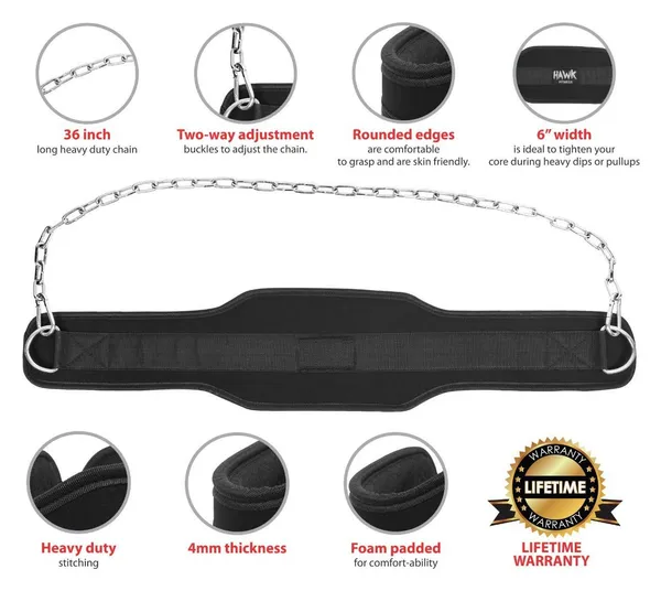 _Commercial_Jumping_Belt_with_Chain_Reinforced_Steel_Chain,_Waterproof_Foam_core,_Double_Stitching,_Black,_Maximize_Your_Weightlifting_and_Bodybuilding_Workouts.