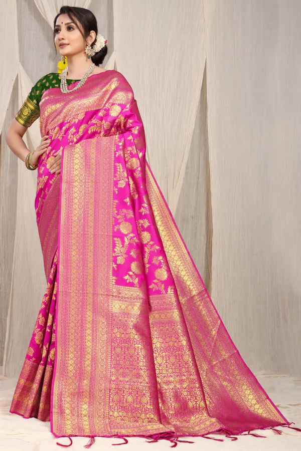 Pink_Pure_Banarasi_Saree