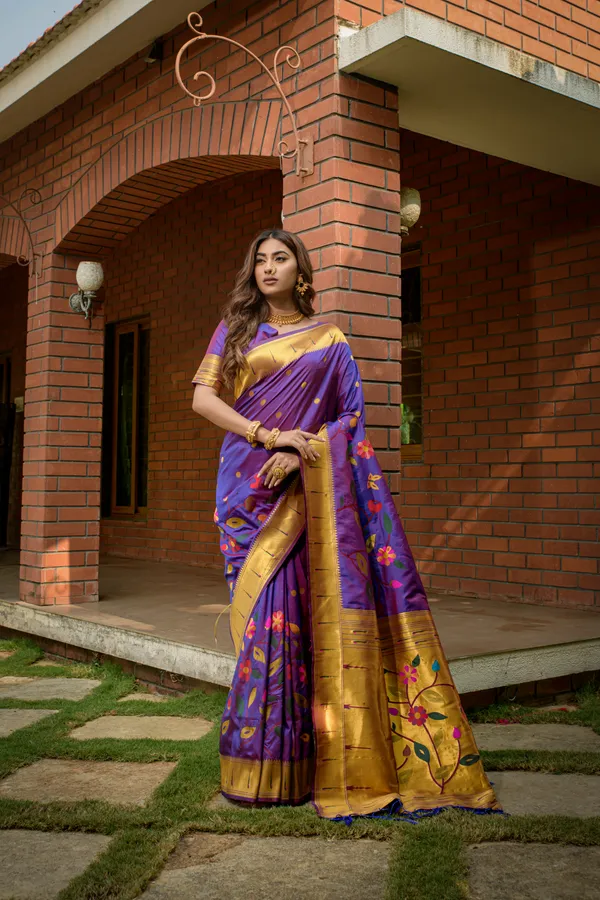 Purple_Pure_Silk_Paithani_Saree