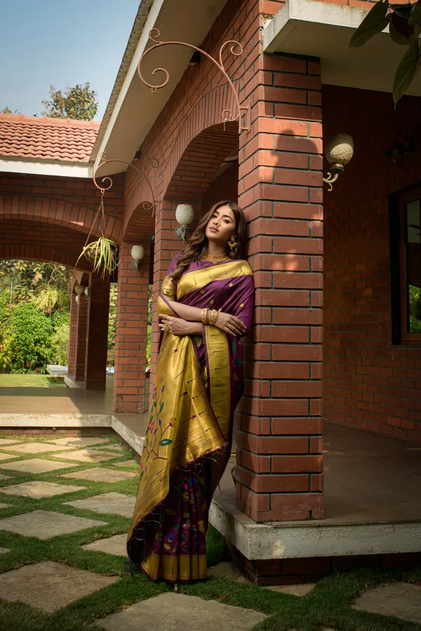 Purple_Pure_Silk_Paithani_Saree