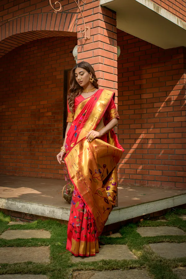 Pink_Pure_Silk_Paithani_Saree