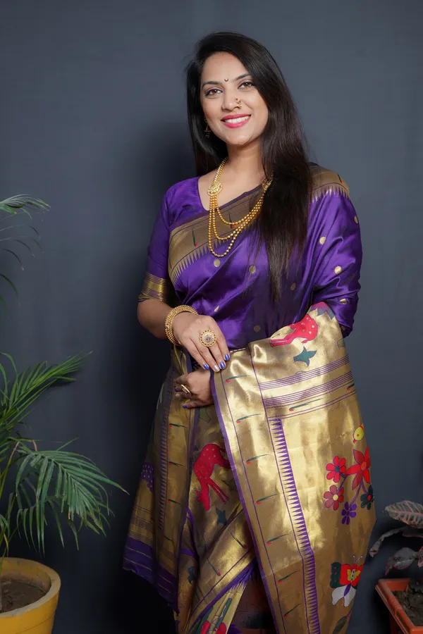 Purple_Pure_Silk_Paithani_Saree