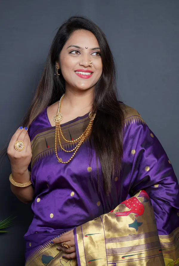 Purple_Pure_Silk_Paithani_Saree