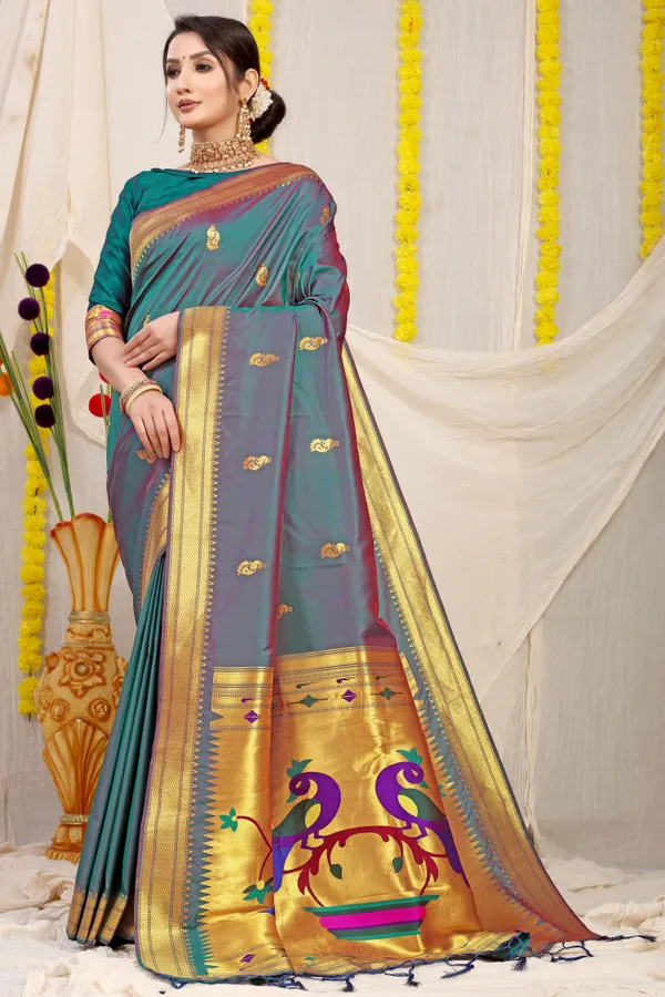 Green_Pure_Silk_Paithani_Saree