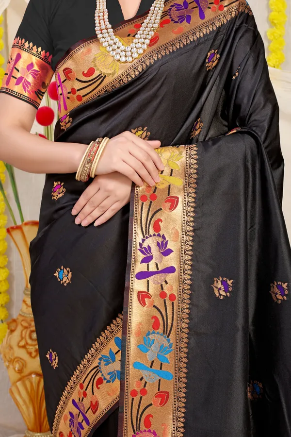 Black_Pure_Silk_Paithani_Saree