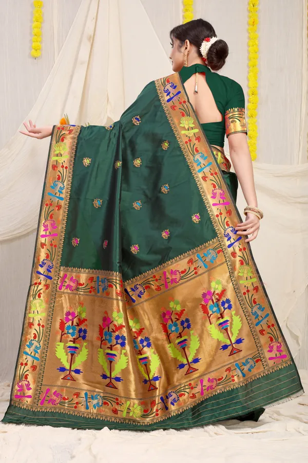 Dark_Green_Pure_Silk_Paithani_Saree
