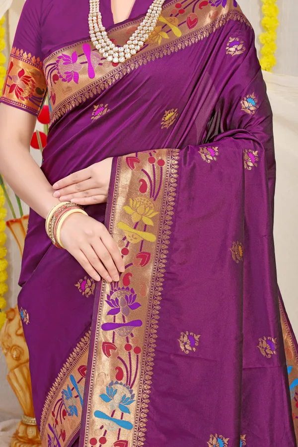 Magenta_Pure_Silk_Paithani_Saree