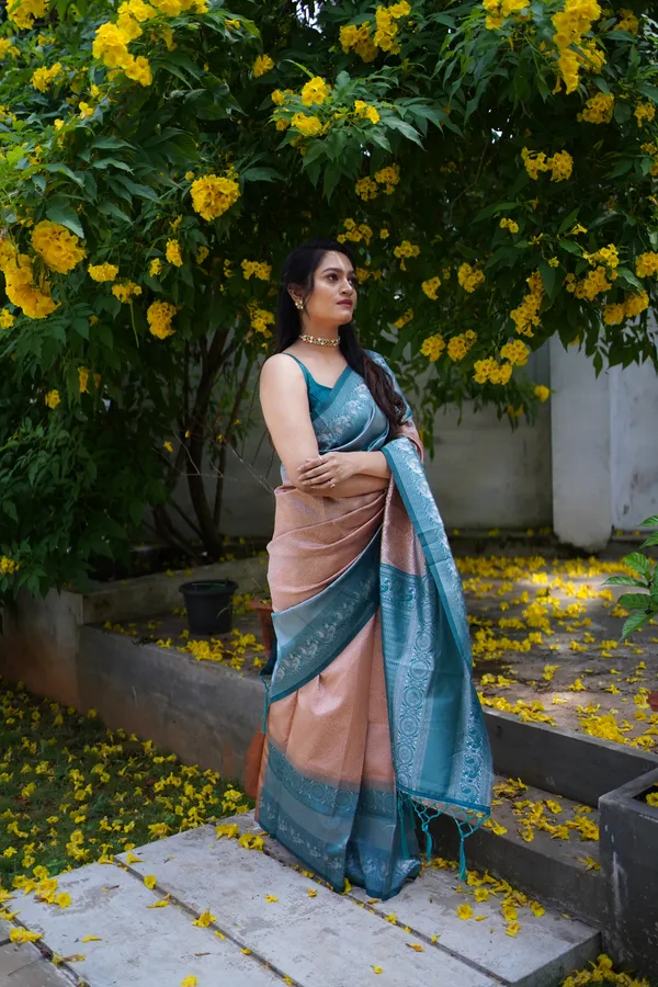 Peach_Kanjivaram_Silk__Saree