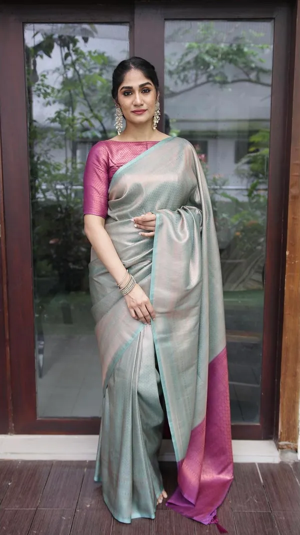 Blue_Pure_Banarasi_Saree