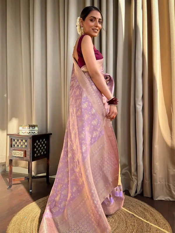 Purple_Pure_Banarasi_Saree