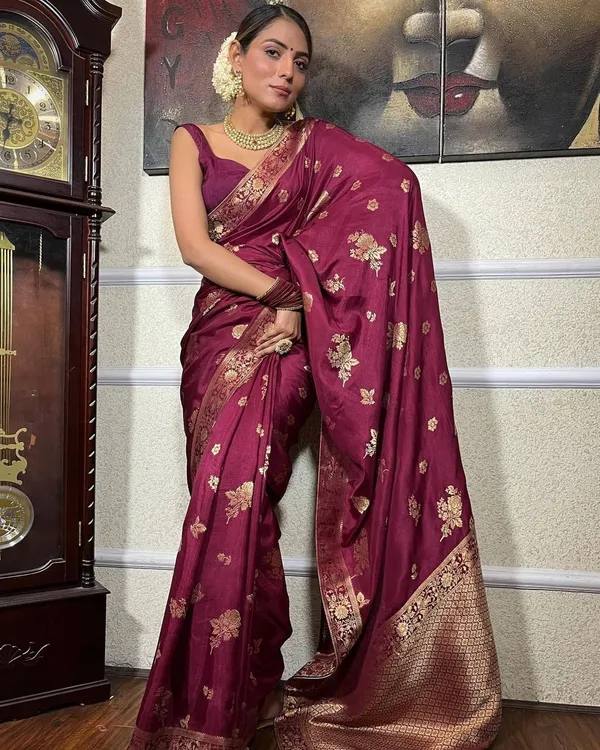 Purple_Pure_Banarasi_Saree