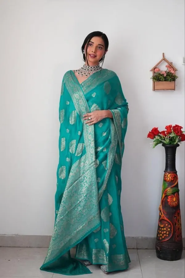 Teal_1-Minute_Ready_To_Wear_Saree