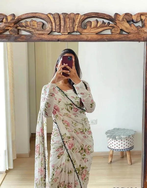 White_1-Minute_Ready_To_Wear_Georgette_Saree